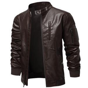 New 2026 Leather Men's <b>Jackets</b> High Quality Leather <b>Jacket</b> For Men Distressed Men Fashionable Custom Leather <b>Jacket</b> - Product Image 2