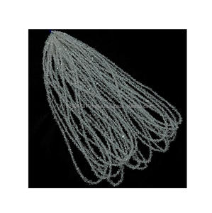 ลูกปัดเพชรเฮอร์คิเมอร์ใสธรรมชาติคุณภาพสูง2-4มม. ลูกปัดพลอยเม็ดแหลมสองชั้นแบบหลวมสำหรับทำเครื่องประดับเส้นขนาด16" - Product Image 4