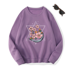 Logotipo personalizado impreso ropa elegante Venta caliente mujeres sudadera nuevo estilo impreso Mejor Algodón mujeres sudadera OEM suministro - Product Image 4