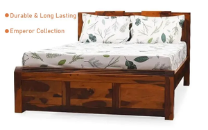 CHOLA lit KING en bois sans rangement V2 - Product Image 3