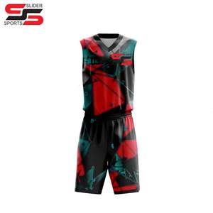 Vente en gros Ensemble de deux pièces avec logo personnalisé uniforme de basket-ball sport haute qualité sublimation kit d'uniformes de basket-ball pour hommes - Product Image 1