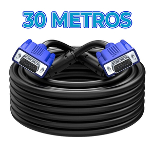 Cable VGA Macho Enrollado para Laptop, PC, Proyector, 30 Metros de Longitud, Revestimiento de PVC Trenzado, USB Coaxial para Smart TV, Audio y Video, 5mm - Product Image 4