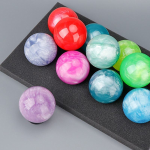 ลูกบอลคริสตัลหินอ่อนลูกบอลเรซินสีสันสดใสออกแบบได้ตามต้องการ - Product Image 1