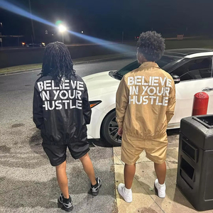 Conjuntos de Jogger de 2 piezas, pantalón de chándal de nailon personalizado, rompevientos, chándal de nailon para hombre de verano - Product Image 1