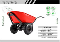 Carretilla eléctrica industrial para obras de construcción y jardines Carro de mano Volquete eléctrico compacto