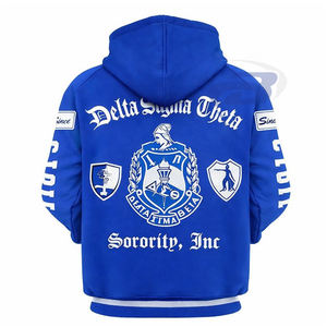 Delta Sigma Theta Sorority Winter <b>Hoodie</b> Premium Royal <b>Blue</b> Greek Letter Trending <b>Women</b>/Unisex DST Custom Print Streetwear - Product Image 3
