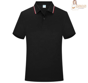 Logo personnalisé, tricoté, pour chemise d'été à manches courtes, polyester, impression numérique, séchage rapide, pour le golf masculin - Product Image 2