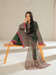 भारतीय पैकिस्तानी शैली महिला कैजुअल 3 पीसी लॉन सलवार केमेज़ सूट डुप्टा हल्के आरामदायक स्टाइलिश सभी आकार उपलब्ध हैं - Product Image 6