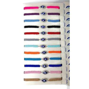 Pulseras de macromos de colores surtidos Pedido mínimo 12 piezas Pulseras de macromos con dijes de moda - Product Image 2