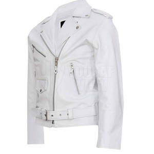 Recién llegado, chaqueta de cuero de alta calidad para hombre, chaqueta de moto para hombre, MOQ bajo, chaqueta de moto para hombre a la venta - Product Image 2