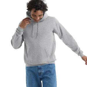 Sweat-shirt à capuche basique sur mesure, couleur gris, bloc de couleur, polaire pour l'hiver, sweat-shirt personnalisé à marque privée, qualité - Product Image 3