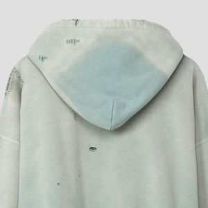 Sweats à capuche de grande taille avec impression bouffante et services OEM prix abordable style tendance sweat à capuche avec impression bouffante pour hommes - Product Image 5