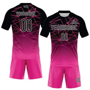 ชุด100% ผ้าโพลีเอสเตอร์สำหรับนักฟุตบอลออกแบบโลโก้ได้ตามต้องการผลิตในปากีสถาน - Product Image 3