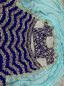 Diseñador pesado lentejuelas bordado trabajo fiesta desgaste Lehenga Choli para adultos mujeres para ocasiones especiales - Product Image 6