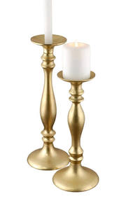 <b>Brass</b> Tall Candle Holders for Home Centerpieces, Weddings, - Product Image 4