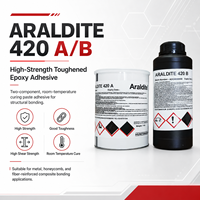 Araldite 420 A/B 1,4 kg Adhésif époxy bicomposant pour l'assemblage de métaux, composites et plastiques, la construction, l'emballage et le travail du bois