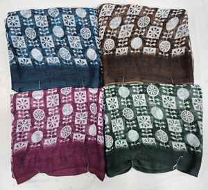 Sari de Chifón Elphino Premium con Impresión Digital de Lujo en Toda la Superficie - 5.50 Metros Corte Estándar - Sari de Chifón Elphino Premium - Product Image 6