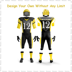 Professional Custom Made American Football Jerseys and Pants <b>Set</b> for Youth School Teams Available in All <b>Colours</b> and Sizes - Product Image 3