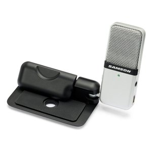 Micrófono USB Samson Go Mic plateado y negro para podcasts, vlogs, locuaciones y grabaciones - Product Image 1