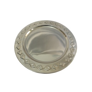 Assiette de service en laiton plaqué or, design de créateur, pour la restauration de mariage, les fêtes de mariage et les hôtels - Product Image 4