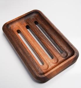 Porte-savon en bambou durable et écologique pour comptoir de salle de bain, support à savon en bambou naturel conçu pour un rangement sans humidité - Product Image 4