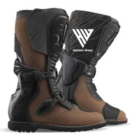 Chaussures de motocross d'hiver en acier résistant aux chocs pour les pilotes professionnels, chaussures de course de moto hautes pour hommes, performance professionnelle