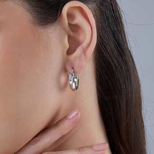 Pendientes de Aro y Colgantes Modernos 184108 de Latón y Cobre con Circonita, Perla y Diamante, Patrón Religioso, Número para Fiestas - Product Image 2