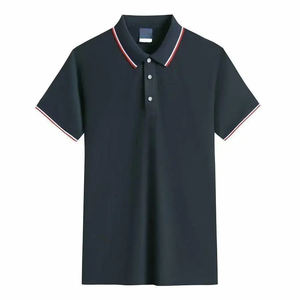 Vente en gros de polos vierges avec broderie personnalisée LogoT-Shirts polos de golf unis T-shirts polo unisexe personnalisé - Product Image 2