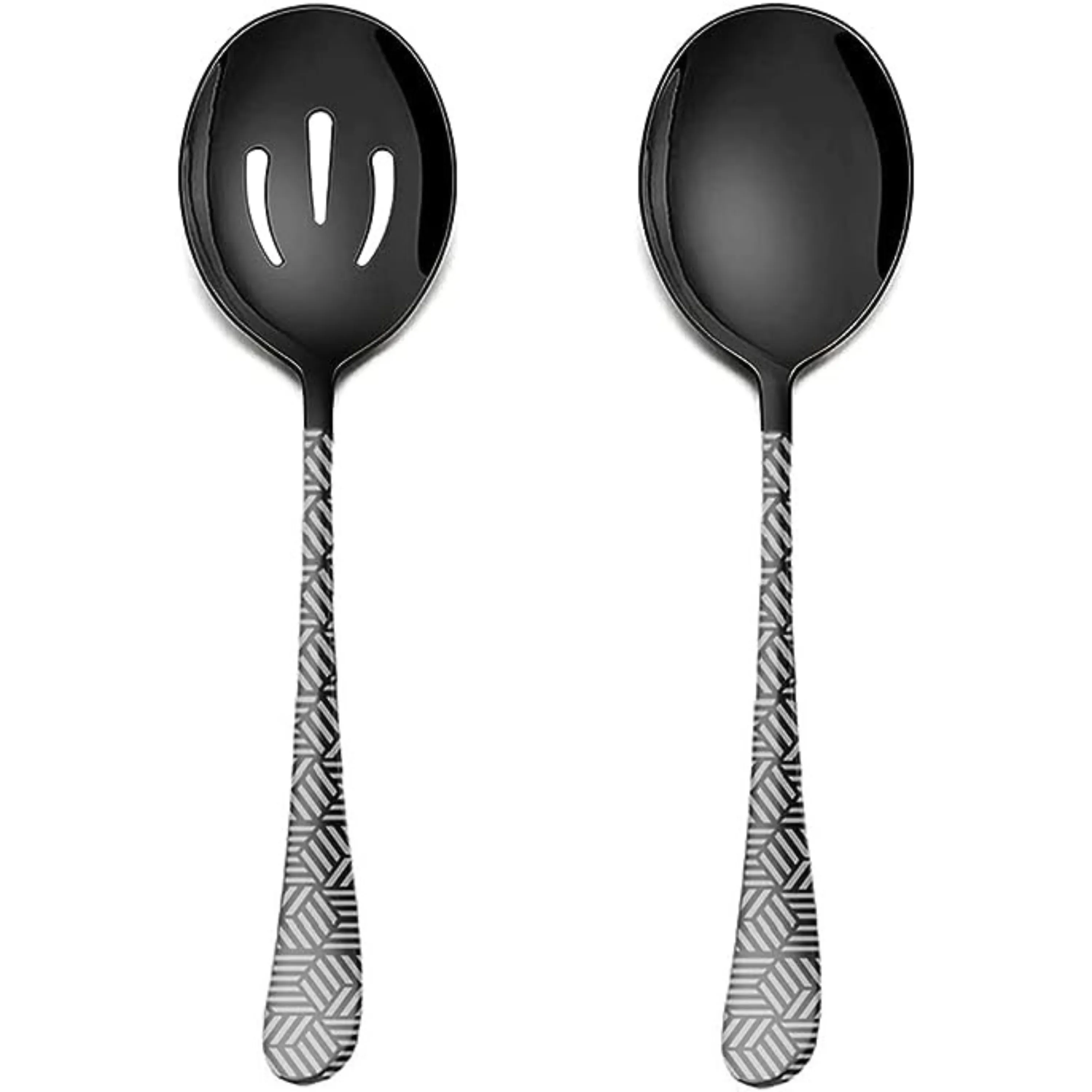 Casual Custom Stainless Steel Spoon Good Quality Server or Salad Spoons Home & Restaurant Kitchenware Tools Server Utensils Set