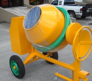 Bétonnière portable 350L, machine à mélanger le béton sur roues, équipement de chantier, bétonnière à vendre - Product Image 1