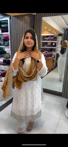 Haute qualité 2024 indien Pakistan Collection femmes mousseline soie Kurti ensemble vente chaude Salwar robe pour les femmes en Inde - Product Image 5