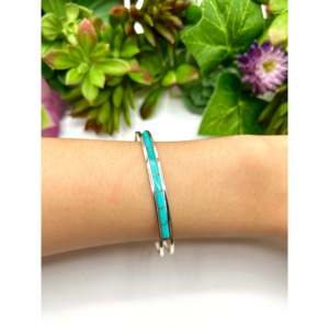 "Turquoise & Sterling <b>Silver</b> <b>Cuff</b> <b>Bracelet</b> by Anson Wallance Kingman" - Product Image 5