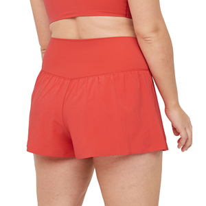 Shorts pour femmes de haute qualité en spandex/nylon, nouvelle mode, confort, shorts d'été pour femmes, poches latérales fines, taille rose, 4 directions - Product Image 5