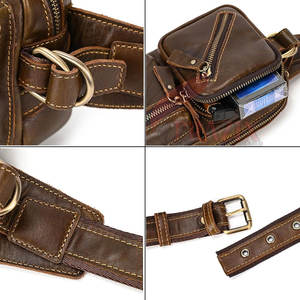 Riñonera deportiva de gran capacidad del fabricante, riñonera de cuero impermeable multifunción a la moda para teléfono - Product Image 3