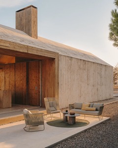 Table basse en ciment organique en béton massif pour extérieur intérieur Mobilier de salon moderne - Product Image 5