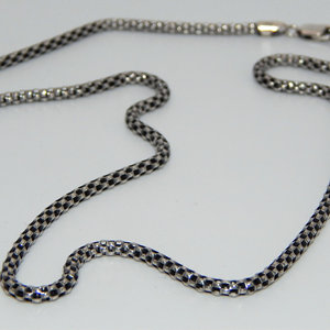 Collana a catena in argento Sterling 925 gioielli alla moda per uomo e donna - Product Image 2