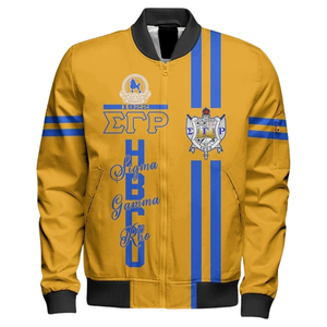 Sgrho Sigma เสื้อแจ็กเก็ตสตรีผ้าซาตินลายดอกไม้สีฟ้า1922สีทอง - Product Image 1