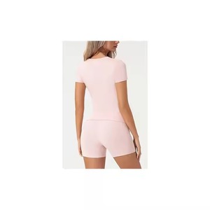 <b>Women's</b> Active Sports Suit With <b>Leggings</b> Yoga Set High Quality Female Gym Sportswear <b>Women</b> With Solid Color <b>Women</b> Workout Sets - Product Image 3
