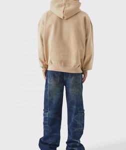 Sudadera con Capucha de 400 g/m², Diseño de Dibujos Animados, Color Sólido, Personalizada, 100% Algodón, Felpa, para Hombre, Invierno, Corte Regular, Transpirable - Product Image 3