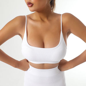 Haute qualité Gym Yoga sport soutien-gorge avant torsadé séchage rapide respirant femmes sport soutien-gorge rembourré Polyester Spandex Sport soutien-gorge - Product Image 4