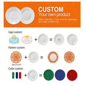 Vaisselle en céramique peinte à la main avec dentelle <span class=keywords><strong>creuse</strong></span> française personnalisée en gros, design vintage, ensemble de plats et de gobelets pour desserts pour les fêtes - Product Image 5