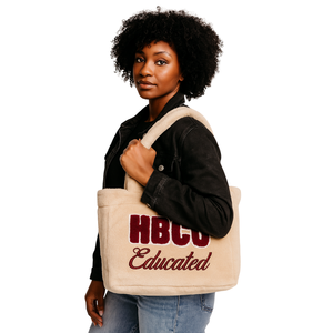 Sac fourre-tout en nylon neutre, style Delta, en peluche douce et chenille brodée, pour sororité grecque Divine Nine, cadeau personnalisé, idéal pour les étudiants des HBCU - Product Image 1