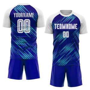 Ensemble de maillots de football à sublimation personnalisée pour adultes, uniforme d'équipe de football avec impression de logo, chemises de football d'entraînement en style français - Product Image 2