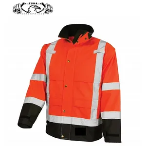 SAFETY JACKET WHOLESALE HIGH QUALITY FACTORY SUPPLY SAFETY JACKET CUSTOM WORK WEARS FIELD WORK CLOTHES HIGH VISIBILITY SAFETY WE