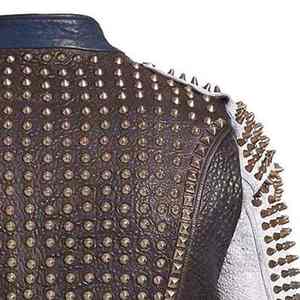 Chaqueta de Cuero Genuino Estilo Punk con Tachuelas, Diseño Personalizado, Nueva Moda, para Motociclistas, con Tachuelas Completas para Invierno, Chaqueta de Cuero para Hombre - Product Image 2