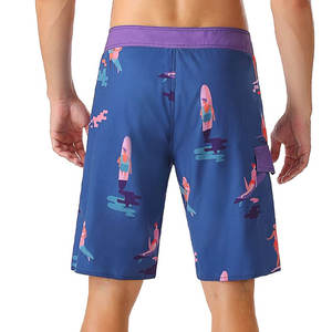 กางเกงขาสั้นชายสำหรับฤดูร้อนปี 2024 คุณภาพสูง ระบายอากาศได้ดี แห้งเร็ว ความยาวระดับเข่า พร้อมลายพิมพ์แบบ Sublimation Transfer - Product Image 3