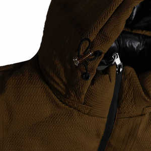 Veste matelassée en toile premium pour homme, manches longues, capuche, vêtements d'hiver, différentes couleurs, logo frontal, prix bas, taille plus, imprimés, uni - Product Image 5
