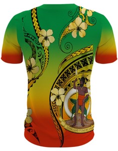 ผ้าถักโพลีเอสเตอร์100% ทรงหลวมแขนสั้นของผู้ชายแนวสปอร์ตพิมพ์ลายคริสต์มาสเป็นมิตรต่อสิ่งแวดล้อม - Product Image 2