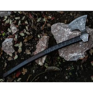 Hache à fendre Jexmoo personnalisée de 19,5 pouces en acier D2, manche en bois de rose, étui en cuir, cadeau d'extérieur, fait à la main, qualité industrielle - Product Image 5