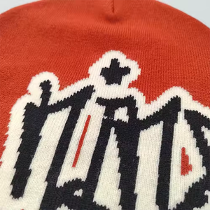 Gorro sin Visera de Diseño Jacquard Personalizado de Primera Calidad, 100% Acrílico, Estilo Y2K, Transpirable, Impermeable, Unisex, Ajustable, para Playa - Product Image 5